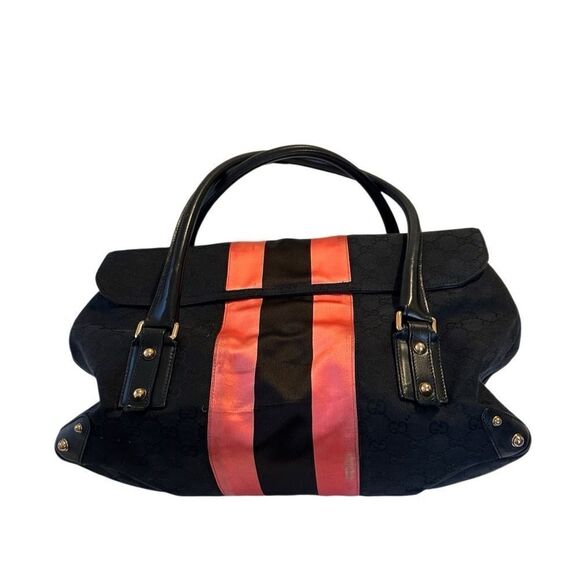 Gucci large horsebit pink and black tote - Picture 8 of 16